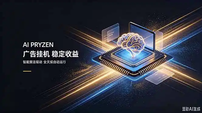 AI Pryzen 广告挂机｜24小时自动跑，日入300-500，新手零门槛-云网创