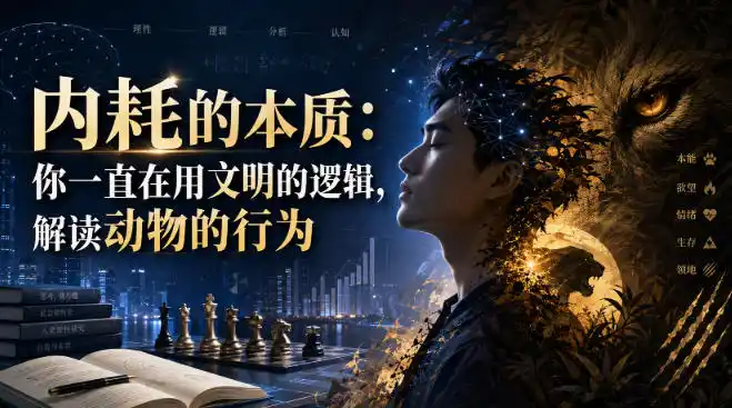 付费文章：内耗的本质：你一直在用文明的逻辑，解读动物的行为-网创学院