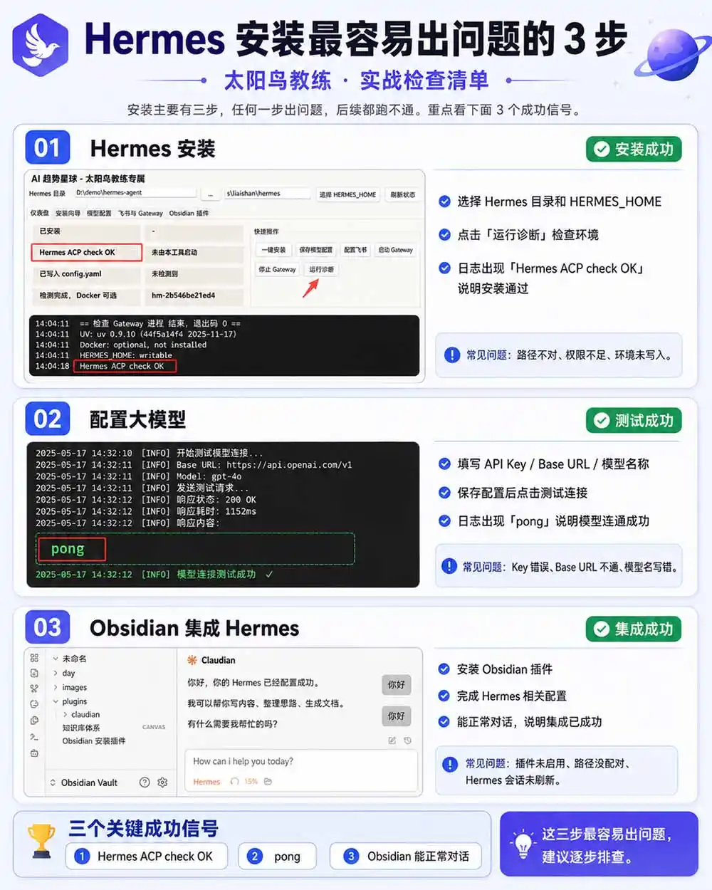 Hermes+Obsidian打造AI内容系统SOP；工具只是入口系统才是复利，从安装配置到知识库管理完整教学-网创学院