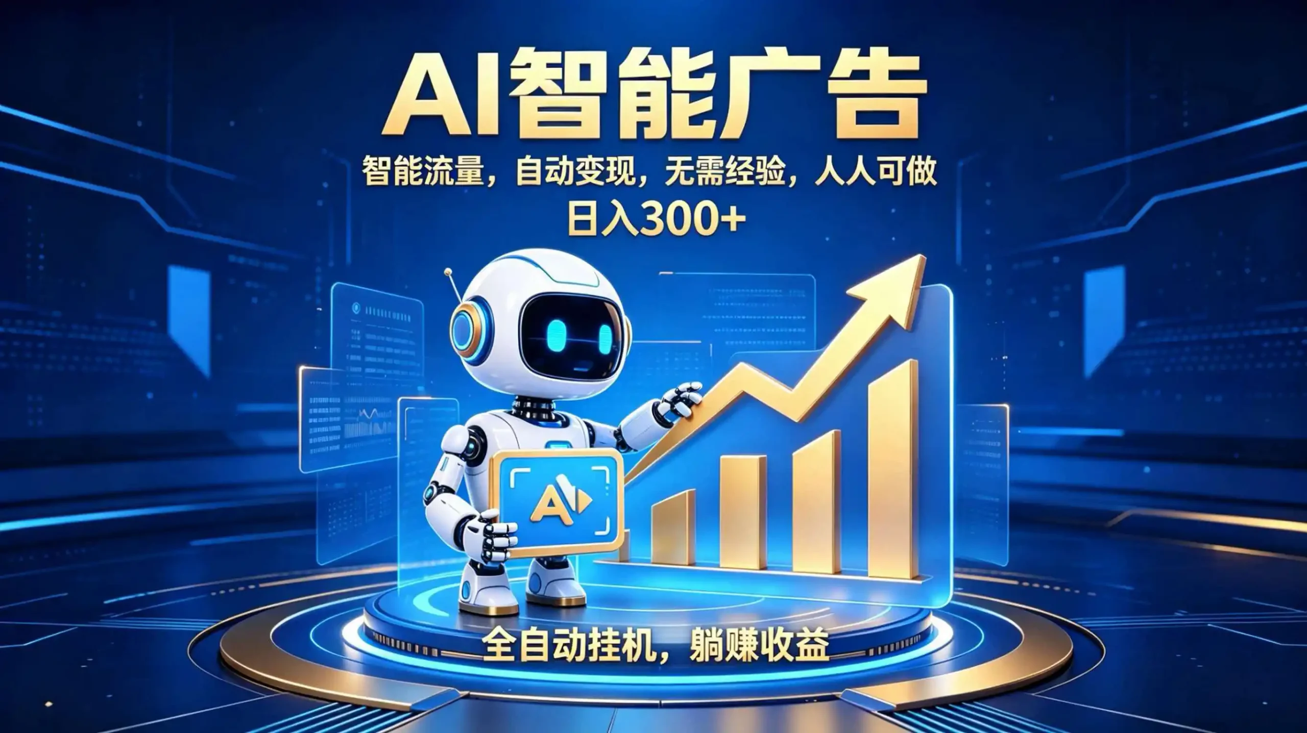 轻资产新赛道，全自动AI广告，打造持续收益-网创学院